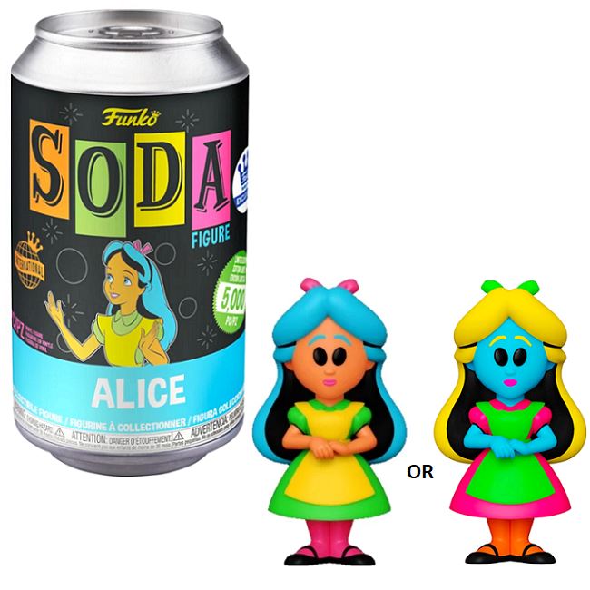 Funko Vinyl Soda Alice in Wonderland Alice Black Light with Possible Chase Exclusive 