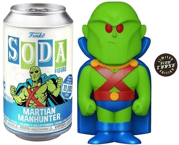 Funko Vinyl Soda DC Martian Manhunter (Glow) Chase (Opened Can)