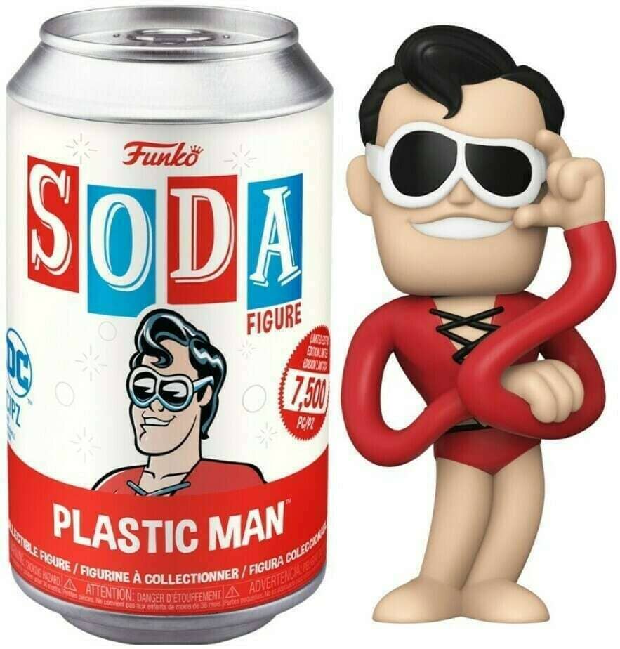 Funko Vinyl Soda DC Plastic Man w/Stretched Arms Chase (Opened Soda)