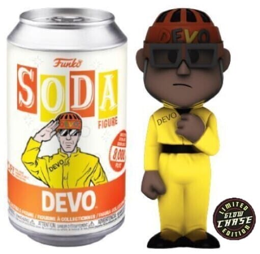 Funko Vinyl Soda Devo Satisfaction (Glow) Chase (Opened Can)