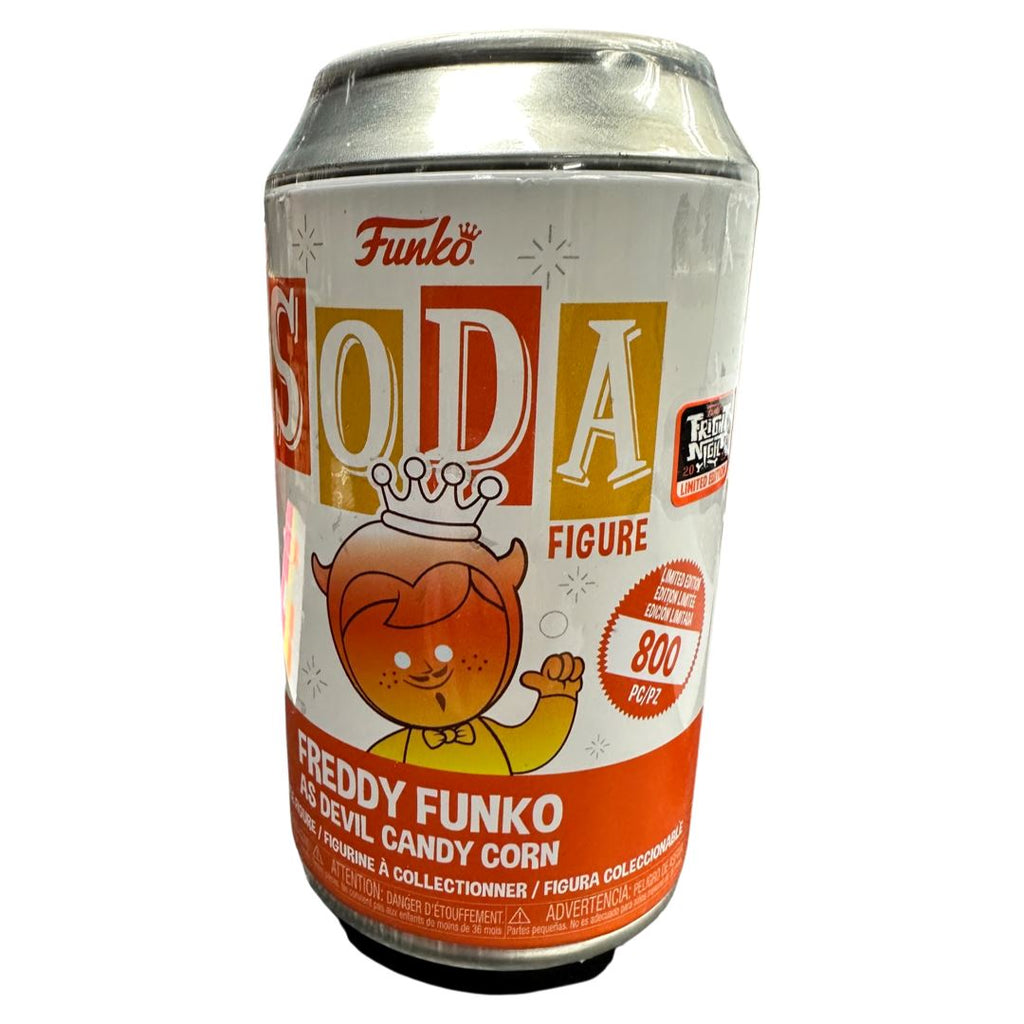 Funko Vinyl Soda Freddy Funko as Devil Candy Corn Fright Night NYCC Exclusive (800 PCS) Sealed