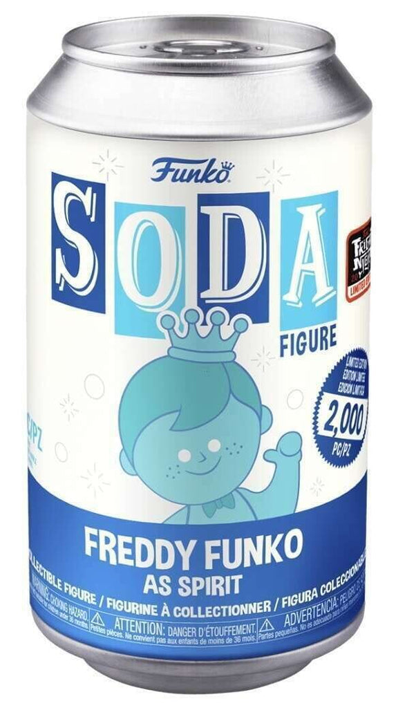 Funko Vinyl Soda Freddy Funko as Spirit (Glow) Fright Night Exclusive (2000 PCS) Sealed