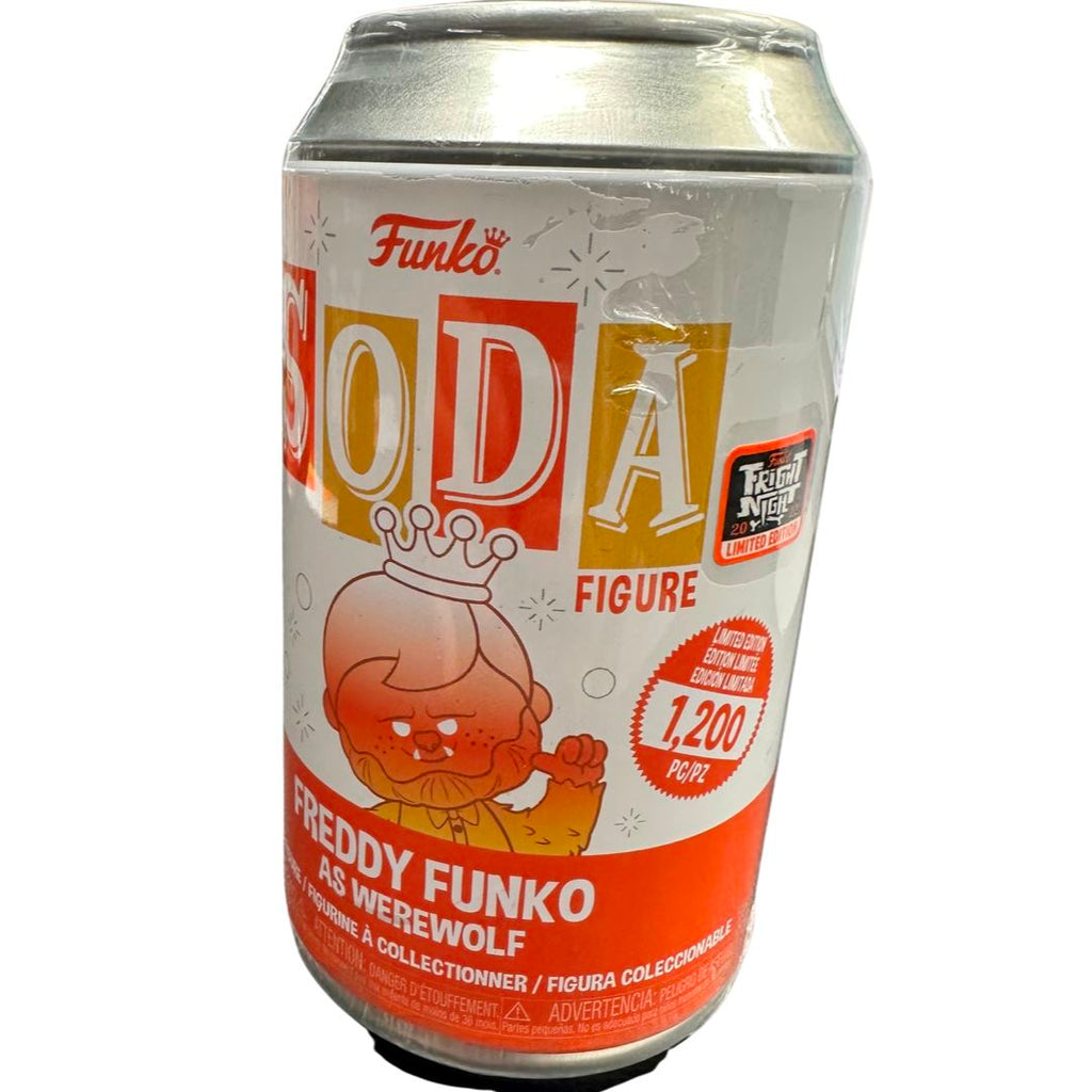 Funko Vinyl Soda Freddy Funko as Werewolf Candy Corn Fright Night NYCC Exclusive (1,200 PCS) Sealed