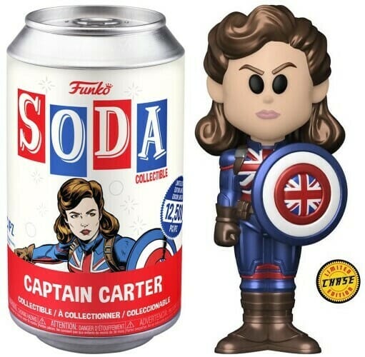 Funko Vinyl Soda Marvel Captain Carter (Metallic) Chase (Opened Can)