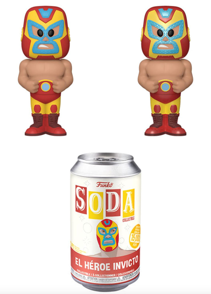 Funko Vinyl Soda Marvel Luchadores Iron Man w/ Possible Chase