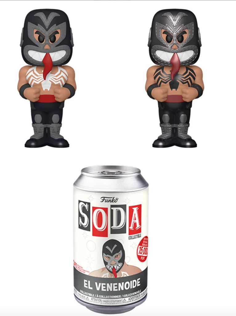 Funko Vinyl Soda Marvel Luchadores Venom w/ Possible Chase 