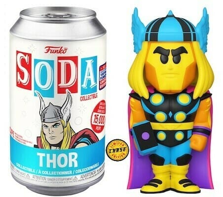 Funko Vinyl Soda Marvel Thor (Blacklight) Chase (Opened Can)