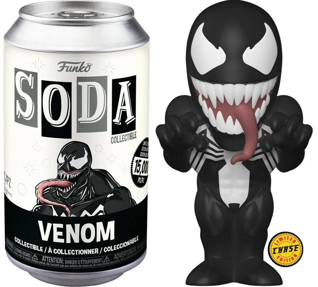 Funko Vinyl Soda Marvel Venom Tongue Out Chase (Opened Soda)