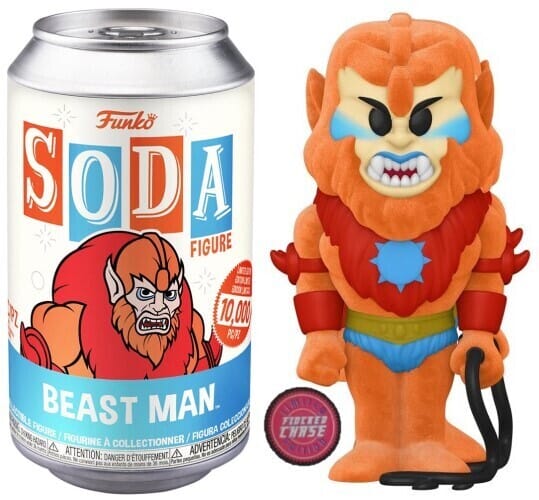 Funko Vinyl Soda Masters of the Universe Beast Man (Flocked) Chase (Opened Can)