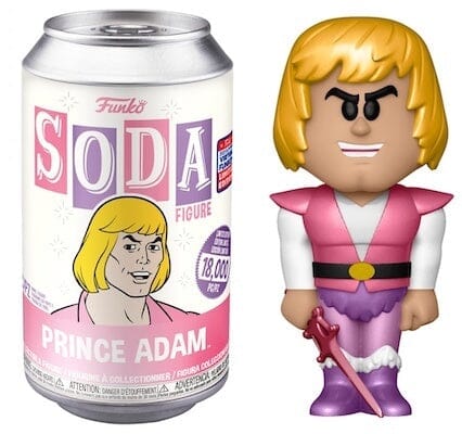 Funko Vinyl Soda Masters of the Universe Prince Adam (Metallic) Chase (Opened Can)