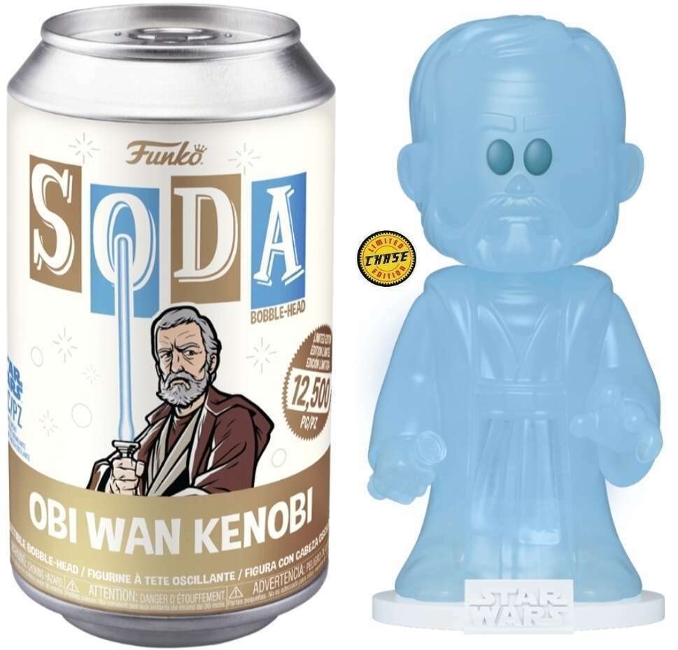 Funko Vinyl Soda Star Wars Obi-Wan Kenobi (Force Ghost) Chase (Opened Soda)