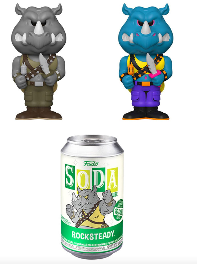 Funko Vinyl Soda Teenage Mutant Ninja Turtles (TMNT) Rocksteady w/ Possible Chase 