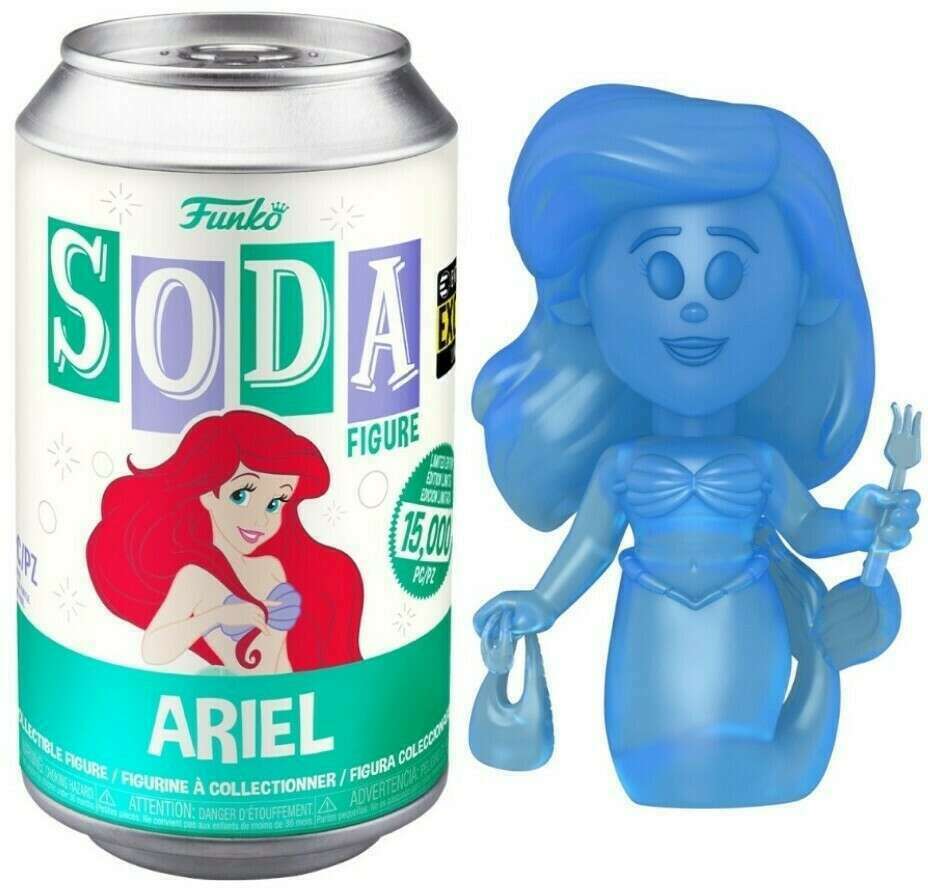 Funko Vinyl Soda The Little Mermaid Ariel Blue Chase Exclusive (Opened Soda)