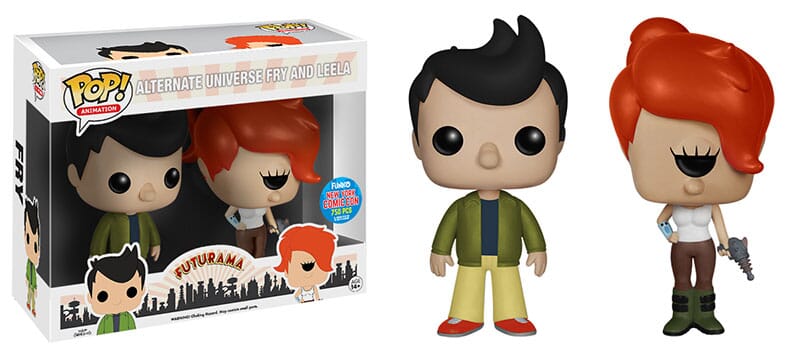 Futurama Alternate Universe Fry And Leela Exclusive Funko Pop! 2 Pack (750 PCS)