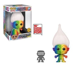 Good Luck Trolls Rainbow Troll 10 Inch Chase Exclusive Funko Pop! #09 (Additional Shipping Fees Apply)