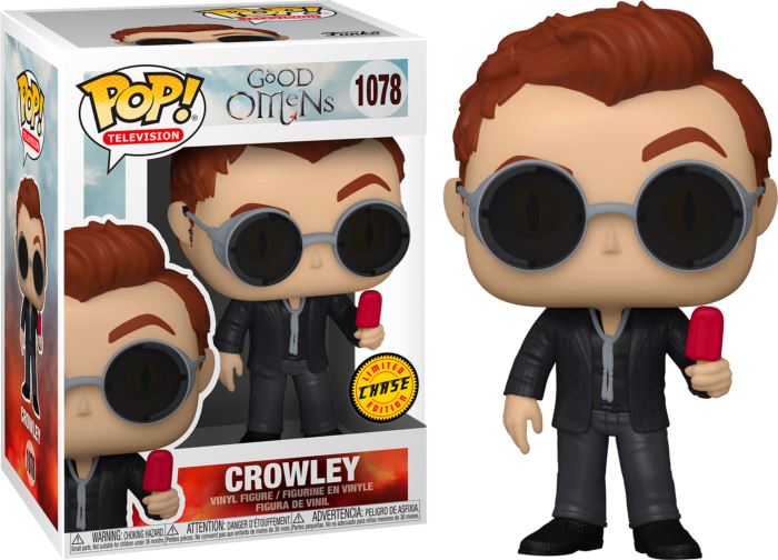 Good Omens Crowley (w/ Popsicle) Chase w/ Protector Funko Pop #1078