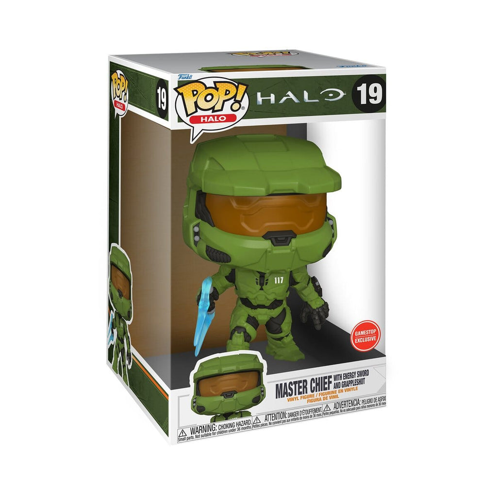 Halo Master Chief with Energy Sword and Grapple Shot 10 inch Exclusive Funko Pop! #19