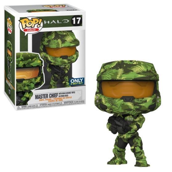Halo Master Chief with MA40 Assault Rifle In Hydro Deco Exclusive Funko Pop! #17