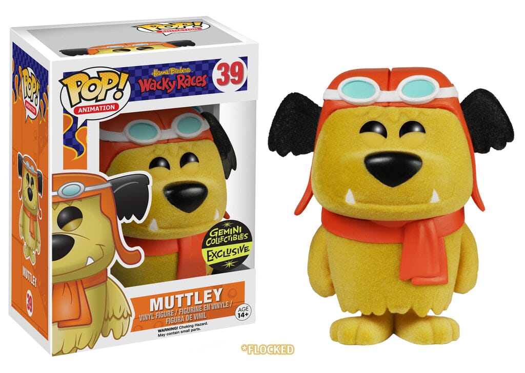 Funko Pop! Hanna Barbera Wacky Races Muttley Flocked Exclusive #39