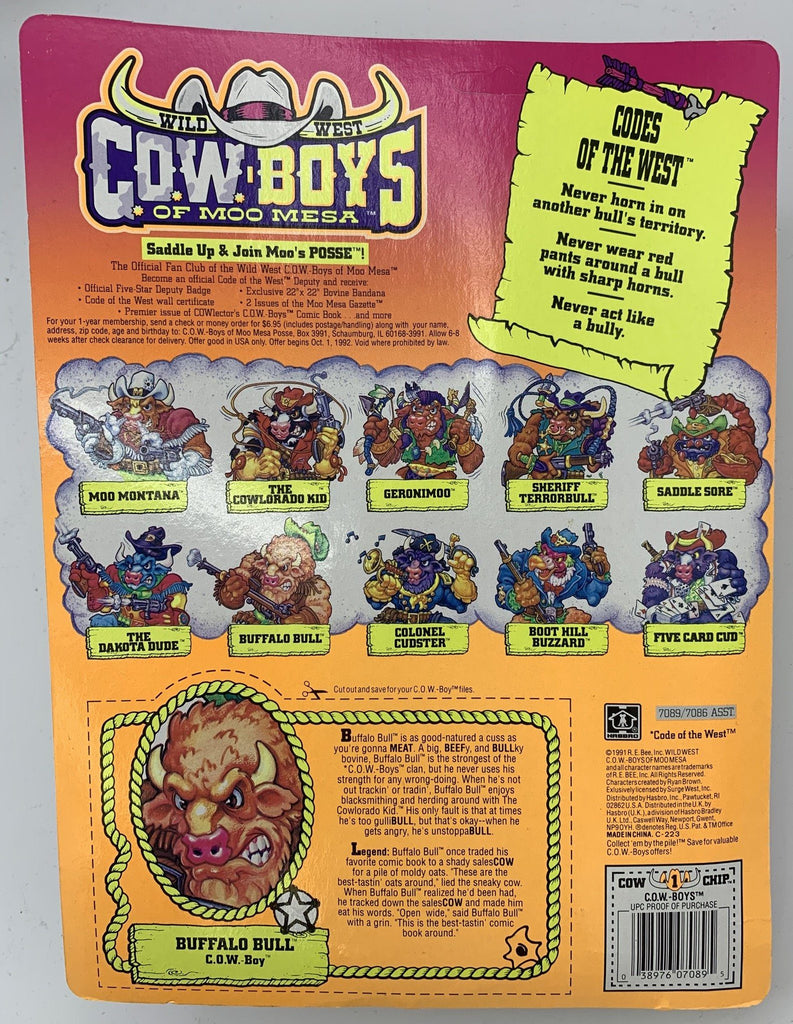 Hasbro Cowboys of Moo Mesa Buffalo Bull Vintage Action Figure Action Figure Hasbro 