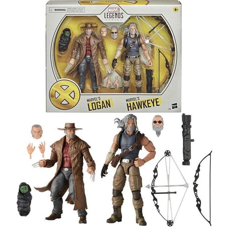 Marvel Legends Logan & Hawkeye フィギュアセット Free Shipping! Marvel Hasbro X-Men Series Hawkeye and Logan