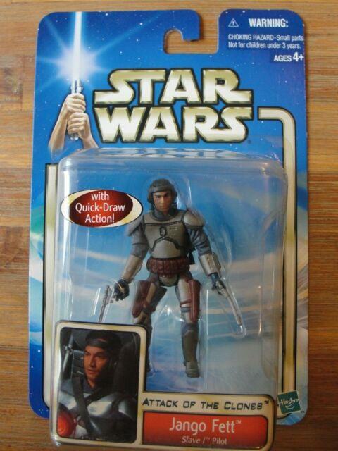 Hasbro Star Wars Attack of the Clones Jango Fett Figure with Quick-Draw Action