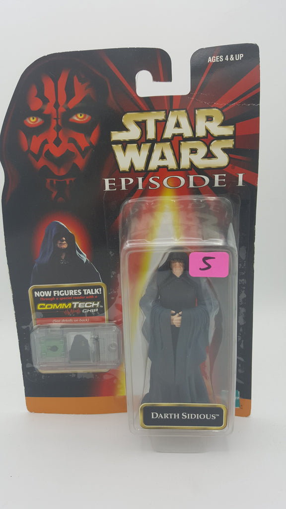 Hasbro Star Wars Episode I The Phantom Menace Darth Sidious with Comm tech Chip