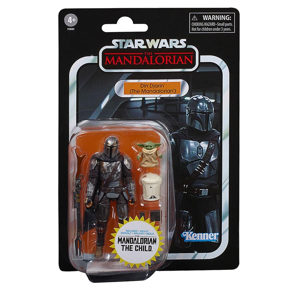 Hasbro Star Wars The Mandalorian Din Djarin and the Child Vintage Collection Exclusive 3.75 Inch Figure