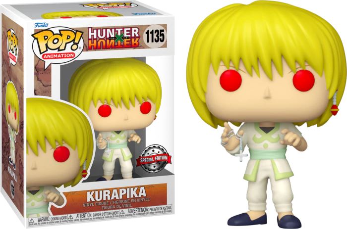 Hunter x Hunter Kurapika (Red Eyes & Chain) Exclusive Funko Pop #1135 (Special Edition Sticker)