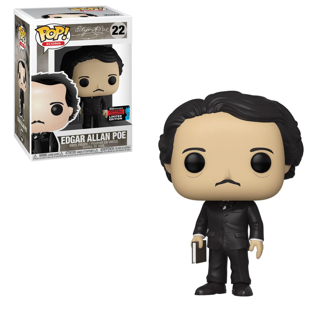 Icons Edgar Allan Poe with Book Fall Convention Exclusive Funko Pop! #22