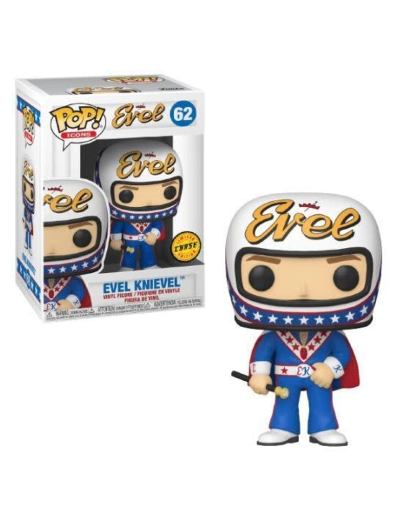 Icons Evel Knievel with Cape and Helmet Chase w/ Protector Funko Pop! #62