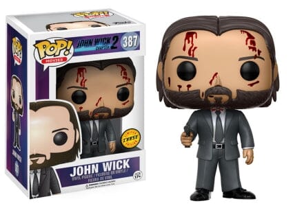 John Wick Chapter 2 Bloody Chase Funko Pop! #387 w/ Pop Protector