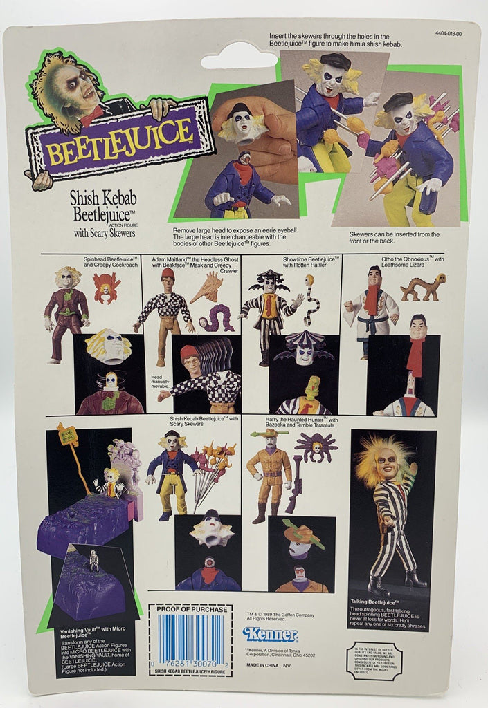 Kenner Beetlejuice Shish Kebab Beetlejuice with Scary Skewers Vintage Action Figure Action Figure Kenner 