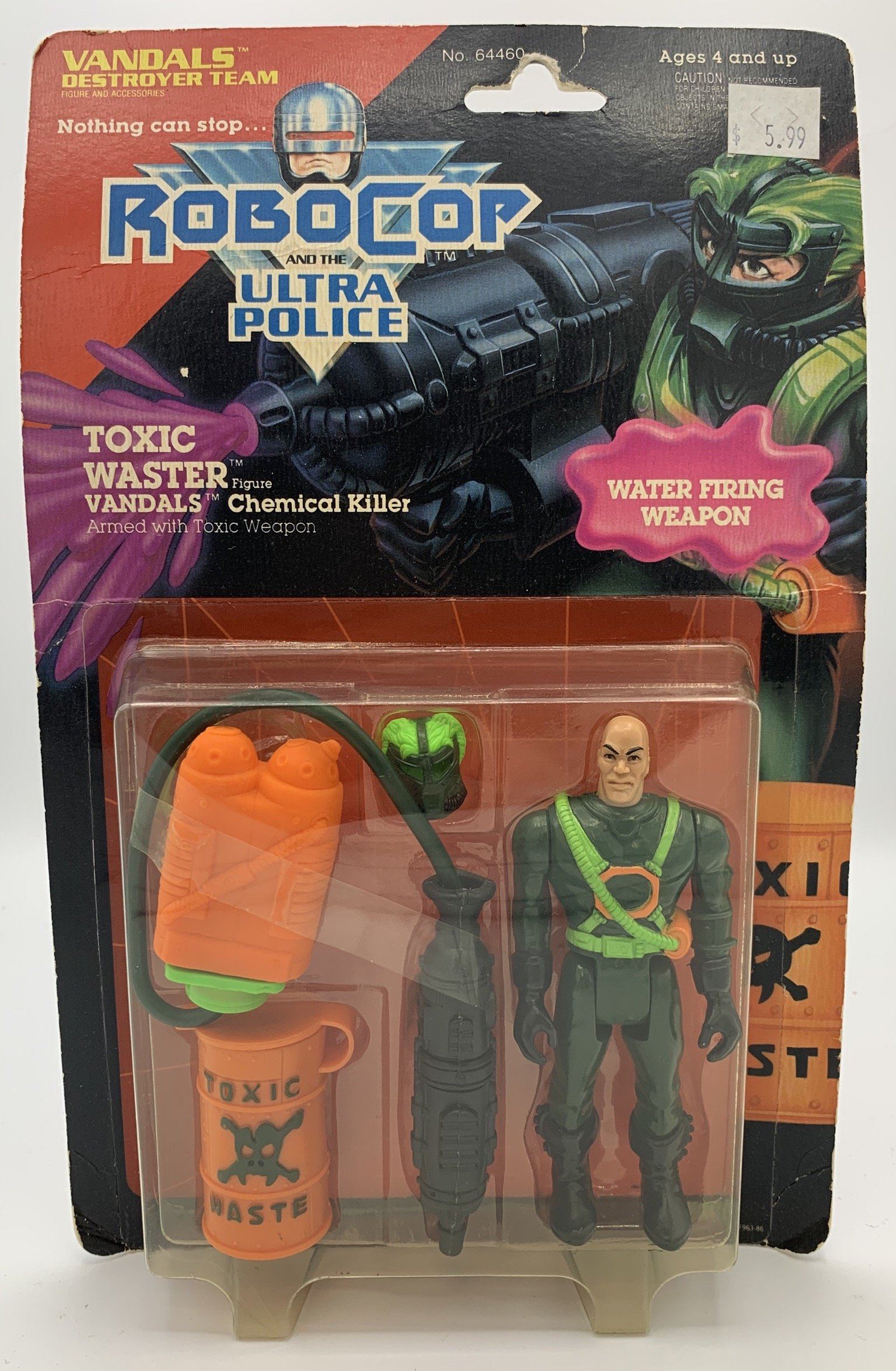 Kenner RoboCop Ultra Police Toxic Waster Vintage Action Figure