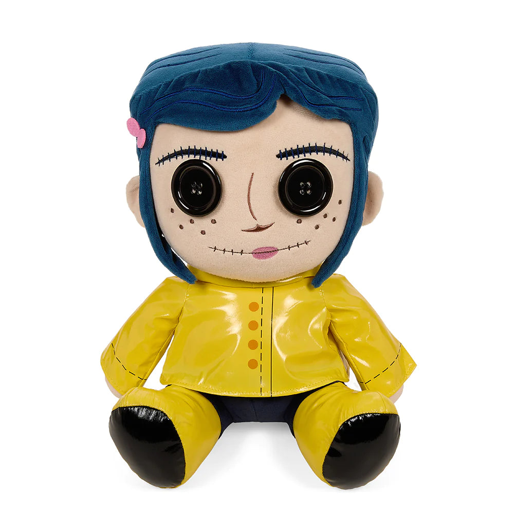 Kidrobot Coraline With Button Eyes 13-Inch Plush