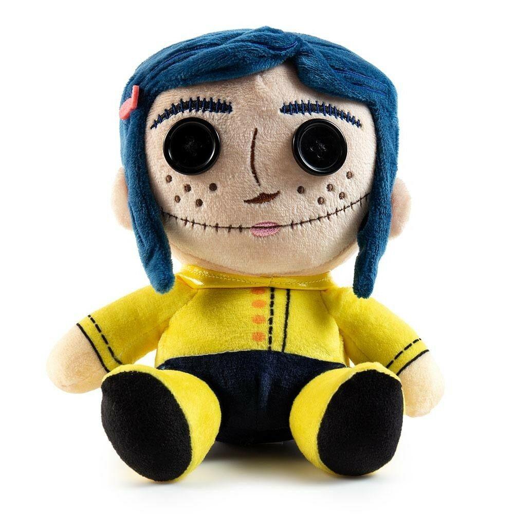 Kidrobot Coraline with Button Eyes Phunny Plush 7 inch