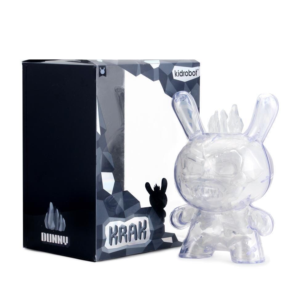 Kidrobot Krak (Crystal Edition) 8 Inch Dunny Vinyl Figure by Scott Tolleson