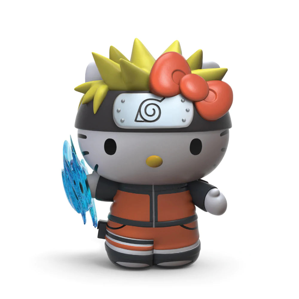 Kidrobot Naruto x Sanrio Hello Kitty Naruto Charge 8-Inch Vinyl Figure