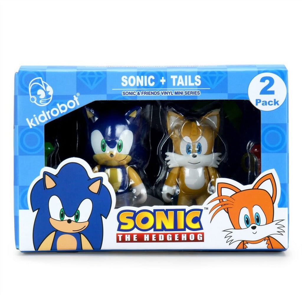 Kidrobot Sonic the Hedgehog Sonic & Tails 3-Inch Vinyl Figure 2-Pack