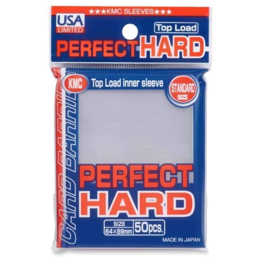 KMC: Hard Perfect Fit Standard Card Sleeves - Clear (50)