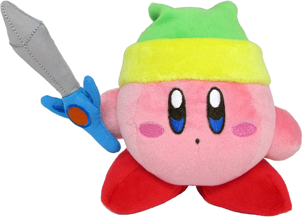 Little Buddy Kirby All Star Collection Kirby with Sword 5 Inch Plush