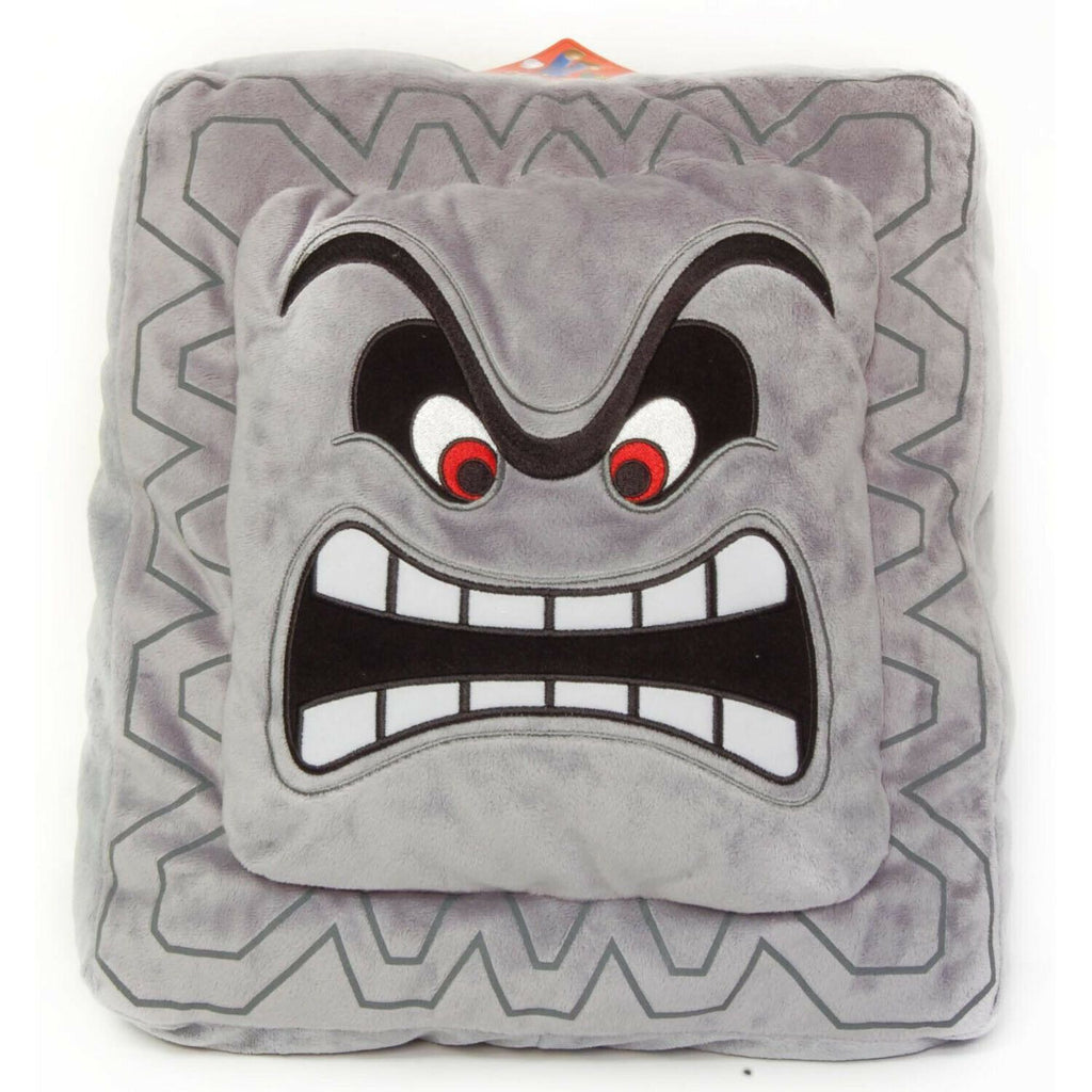 Little Buddy Super Mario Thwomp 12 Inch Plush Pillow