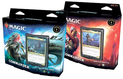 Magic the Gathering: Commander Legends Commander Deck Reap the Tides + Arm  for Battle (Set of Two Decks)