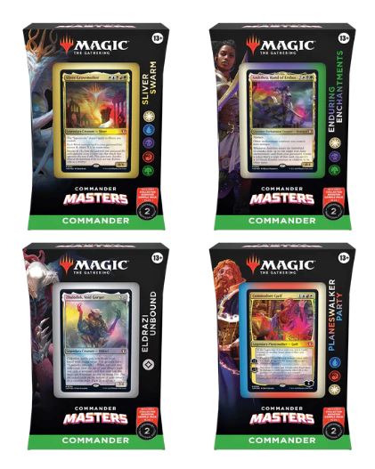 Magic The Gathering Commander Masters Commander Deck (Eldrazi Unbound, Sliver Swarm, Enduring Enchantments, Planeswalker Party) Magic The Gathering Commander Masters Commander Deck (Eldrazi Unbound, Sliver Swarm, Enduring Enchantments, Planeswalker Party)