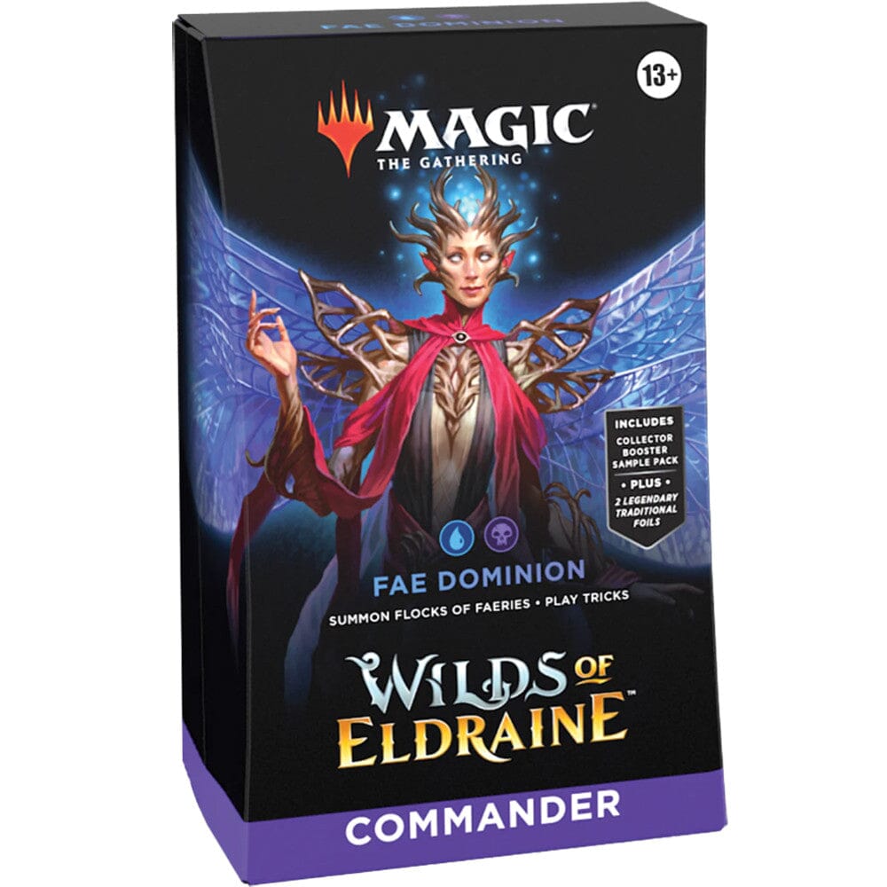 Magic the Gathering Fae Dominion Wilds of Eldraine Commander Deck (Blue/Black)