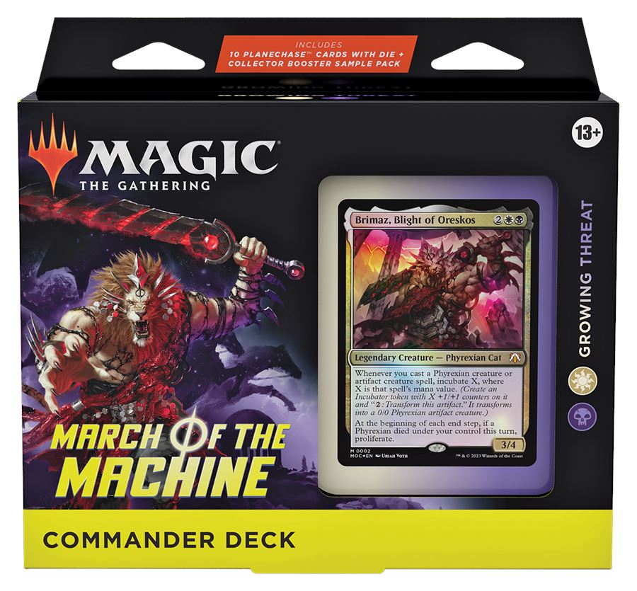 Magic The Gathering Growing Threat March of the Machines Commander & Planechase Deck (White/Black) 
