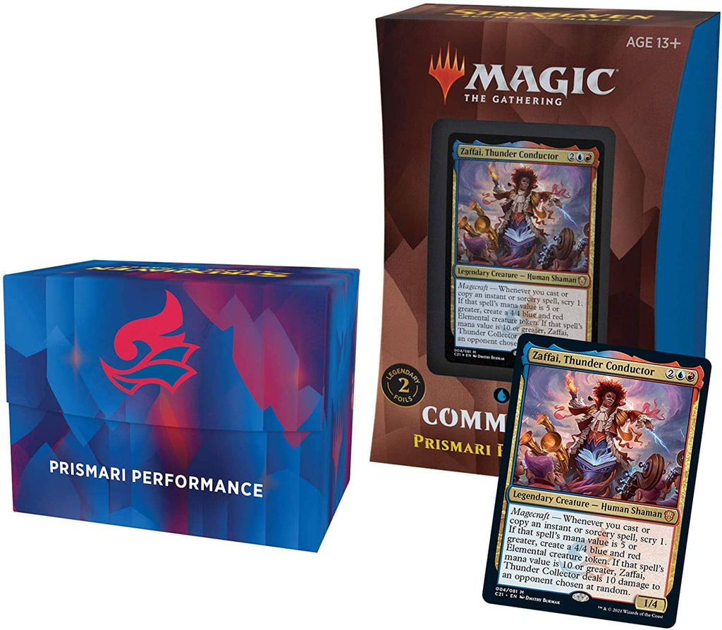 Magic the Gathering: MTG Strixhaven Commander 2021 Deck - Prismari Performance (Blue-Red)