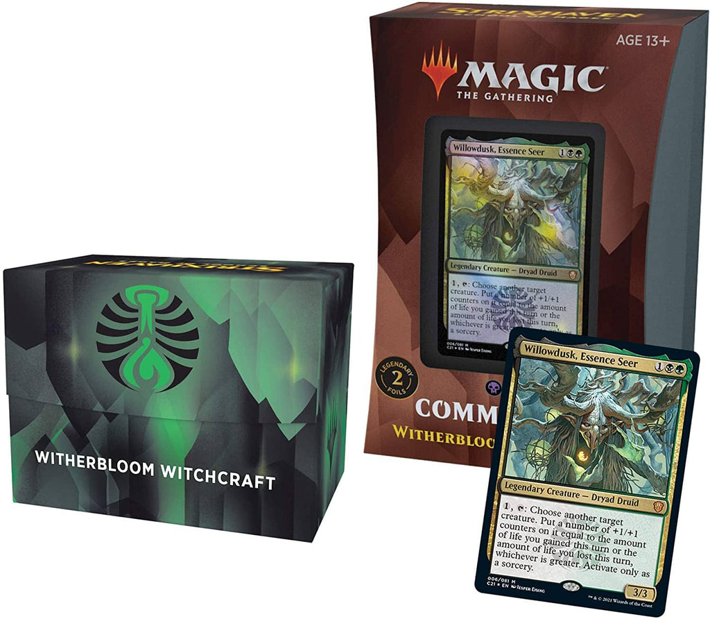 Magic the Gathering: MTG Strixhaven Commander 2021 Deck - Witherbloom Witchcraft (Black-Green)