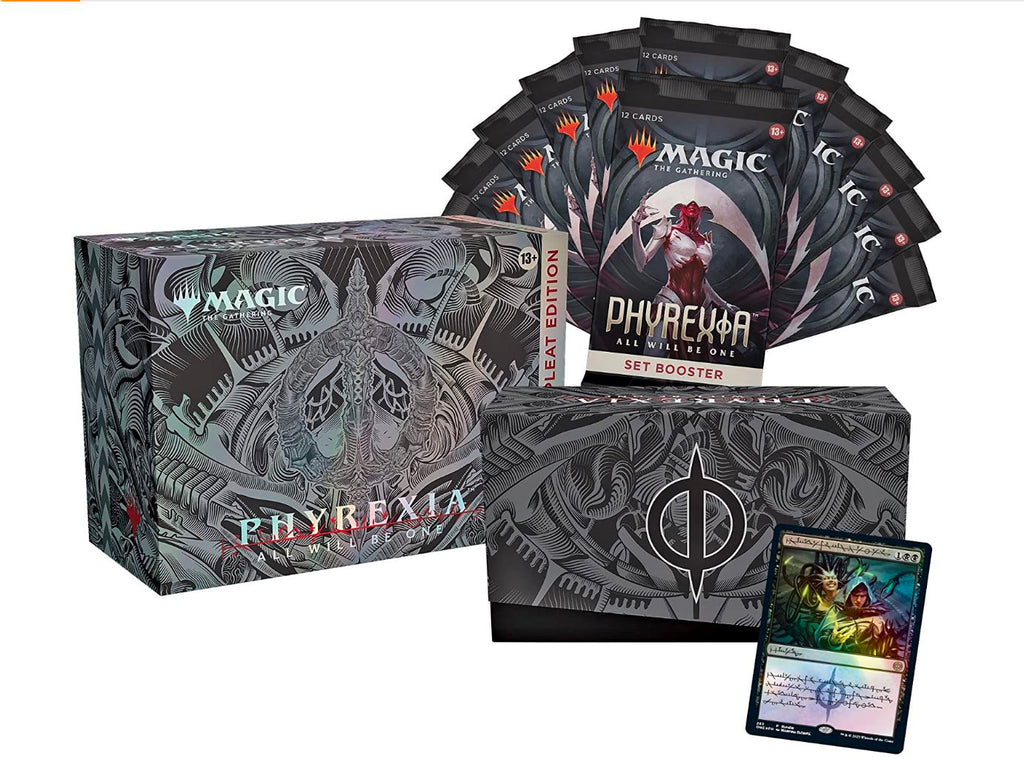 mtg phyrexia all will be one oil slick cards Magic: the Gathering: Phyrexia All Will be One Complete Bundle (with Oil Slick Promos)