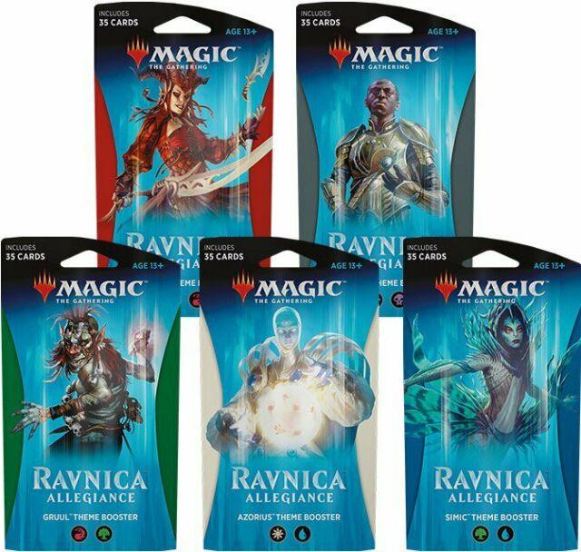ravnica allegiance theme booster box Magic the Gathering: Ravnica Allegiance Theme Booster Pack